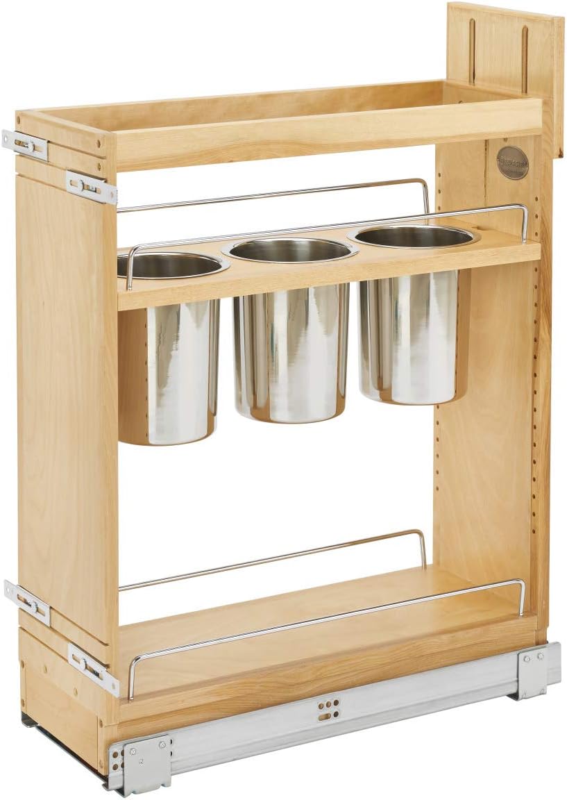 Kitchen Utensil Pull Out Cabinet Organizer with Soft-Close Slides M308160