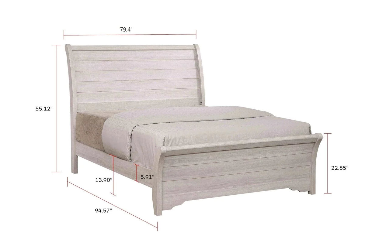King Size Solid Wood Bedroom Furniture Set D439