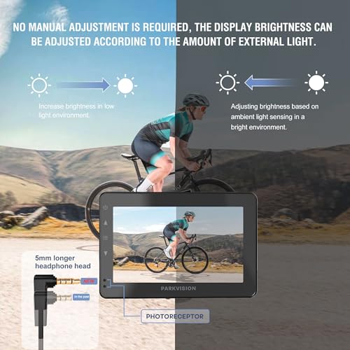 Bicycle Rear View Camera with 4.3'' HD 1080P Monitor and 8000mah Battery X21658