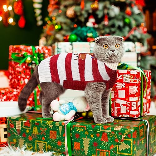 Striped Santa Claus Dog Christmas Sweater W40125