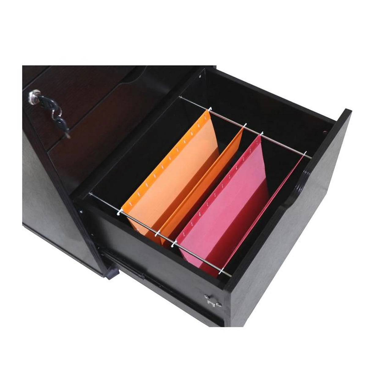 Cappuccino 3-Drawer Wood File Cabinet M655483