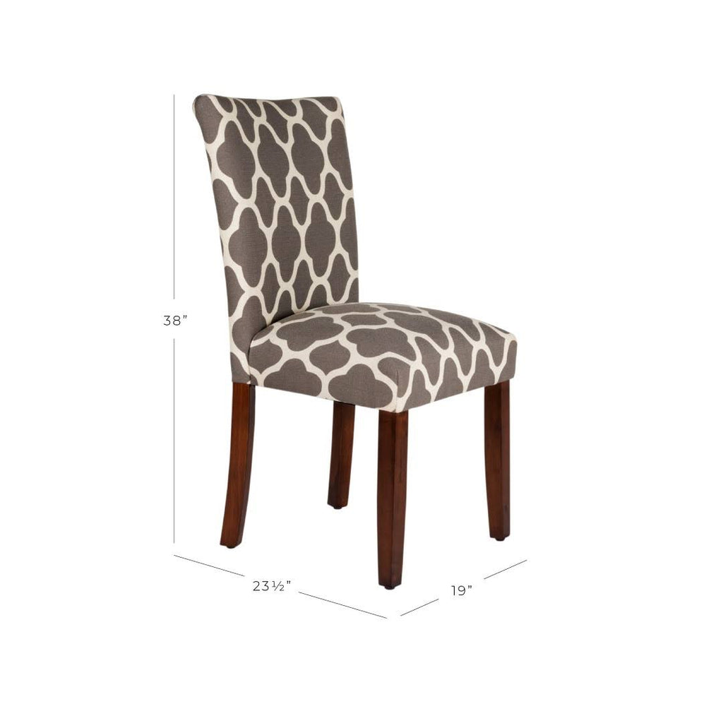 Gray Wood Dining Chair Set of 2 Z695333