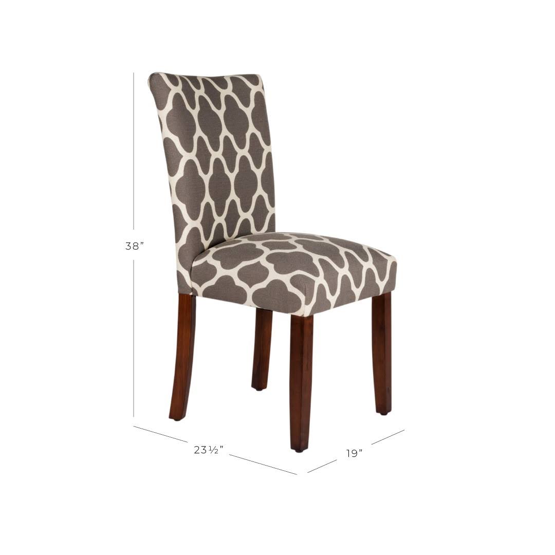Gray Wood Dining Chair Set of 2 Z695333