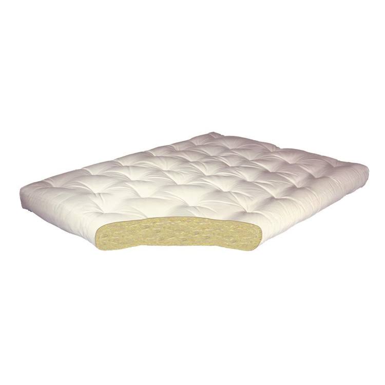 Tan Microfiber Queen Futon Mattress O2355