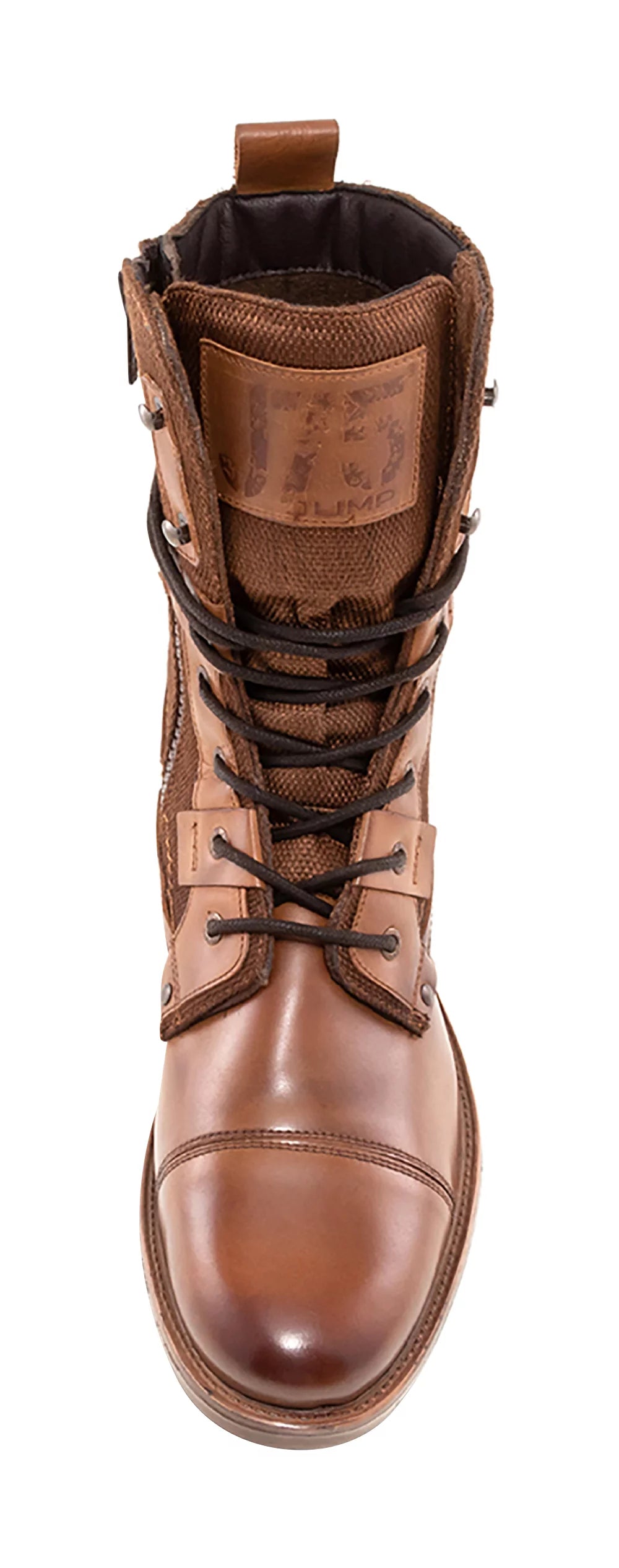 Light Weight Mid-calf Cap-toe Lace-up Combat Boots I516