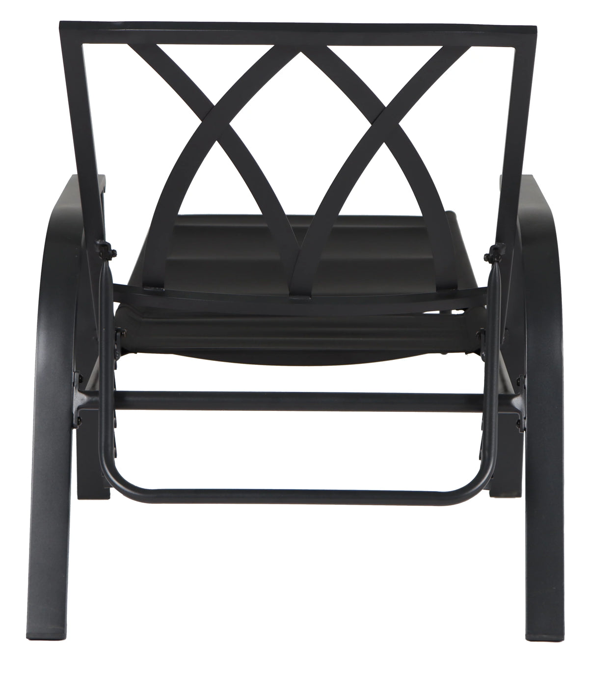 Red Cushion Steel Outdoor Chaise Lounge P584