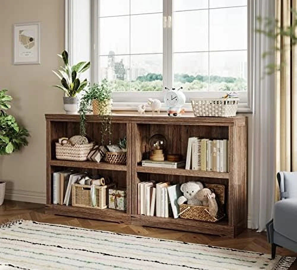 5- Bookcase Bookshelves Floor Standing Display Shelves 68 in Tall Light Brown A192217