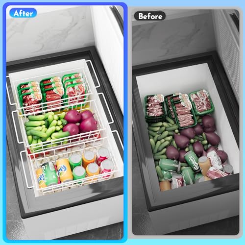 17.5 Inch Metal Wire Freezer Bins - 2Pack R249312