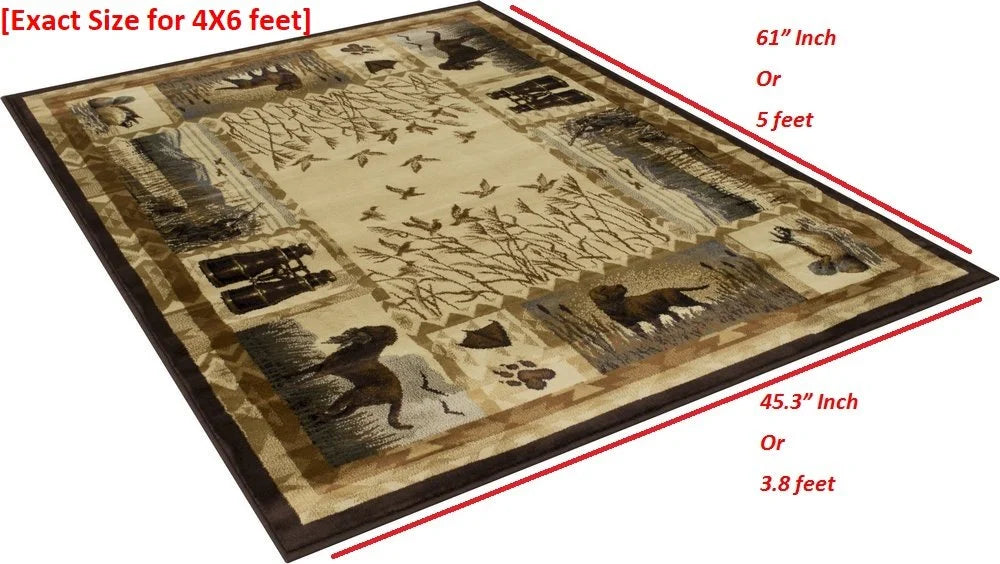 Multicolor Geometric Cabin Area Rug U92892