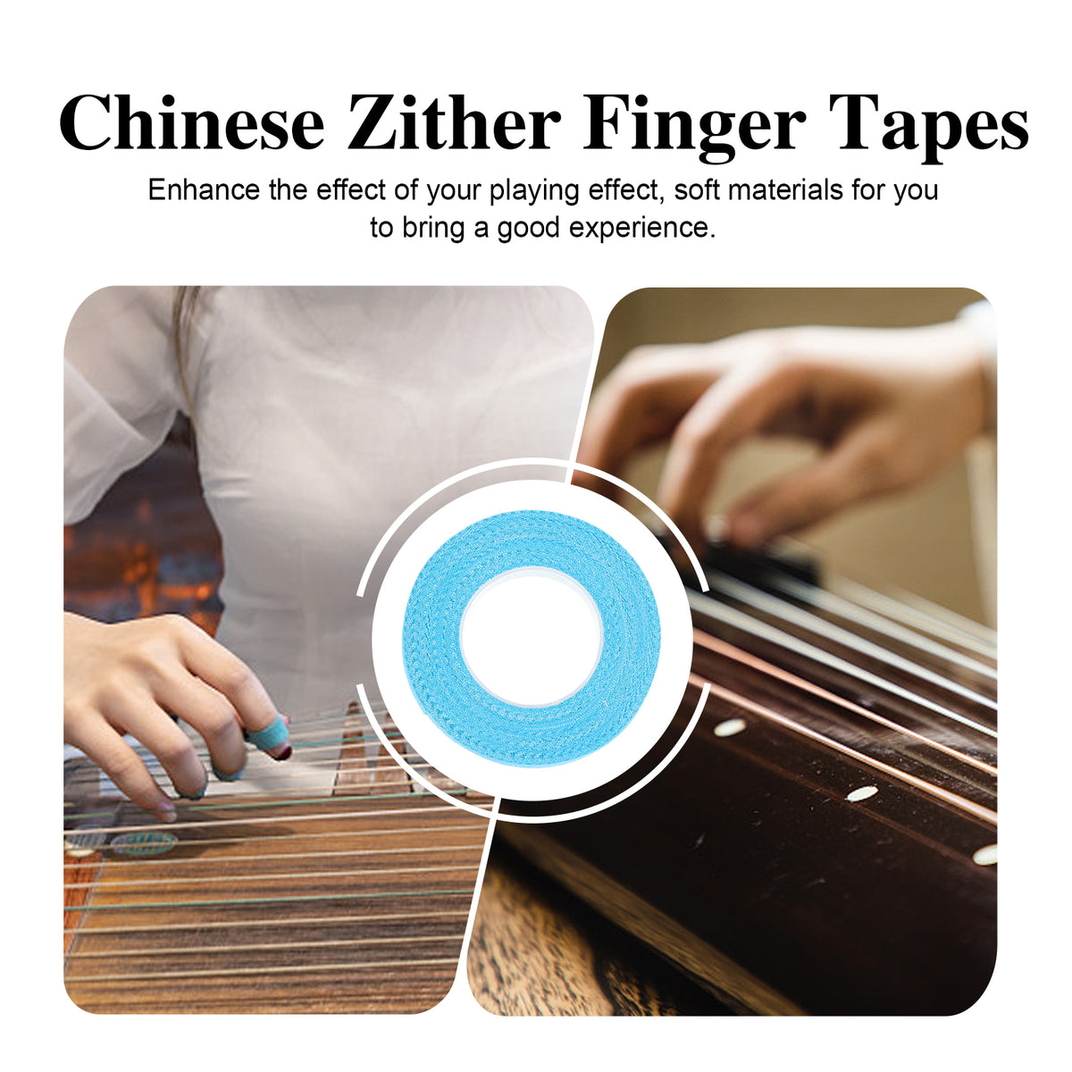 10 Rolls Self-adhesive Guitar Finger Tapes A296