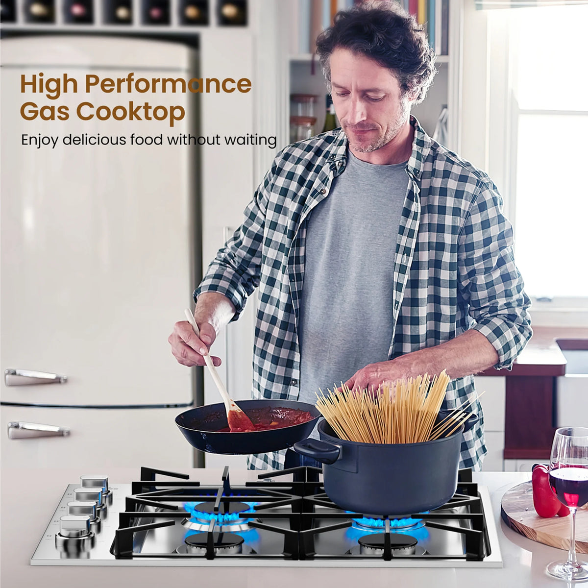 30 Gas Cooktop with 4 Sealed Burners K473723