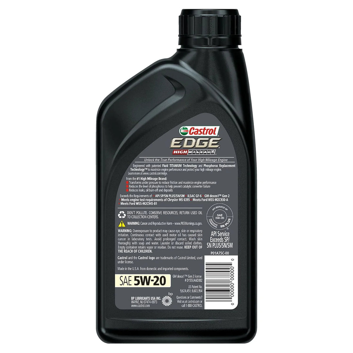 5W-20 Full Synthetic Motor Oil, 1 Quart K47424
