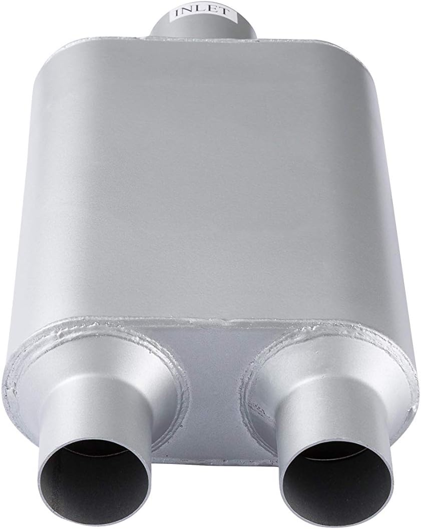 Dual Chamber 3 inch inlet 2.25 inch outlet Muffler Pack of 2 K226
