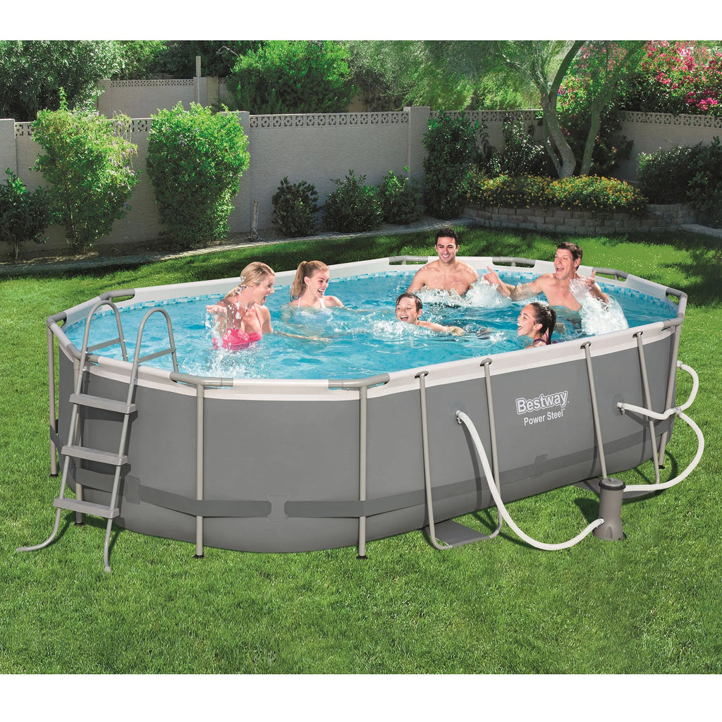 16x10x3.5 Foot Above Ground Swimming Pool Set with Pump B559790