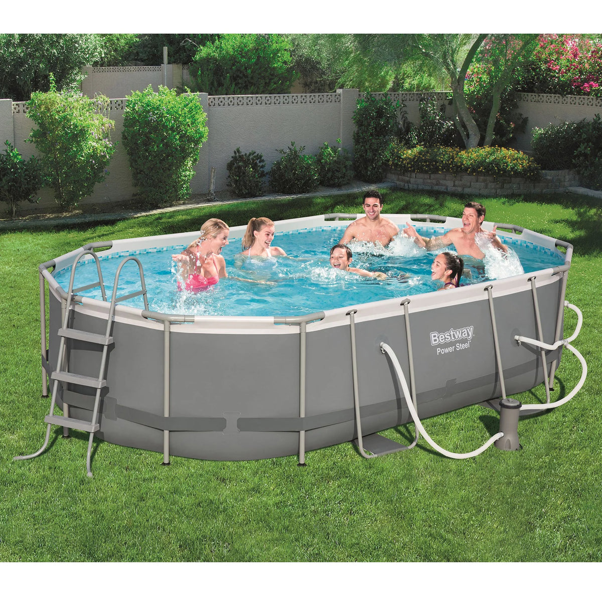 16x10x3.5 Foot Above Ground Swimming Pool Set with Pump B559790