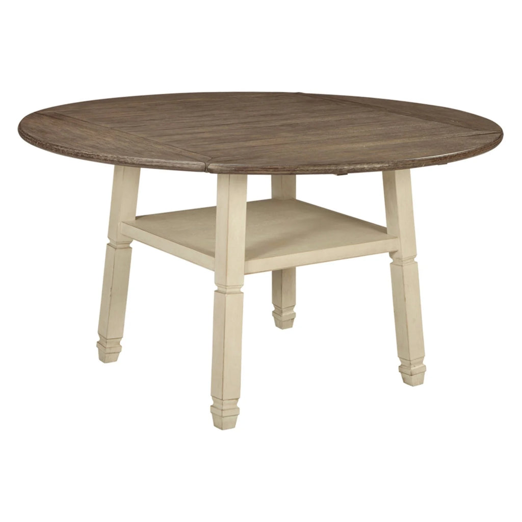 White Drop Leaf Counter Height Dining Table Y7339