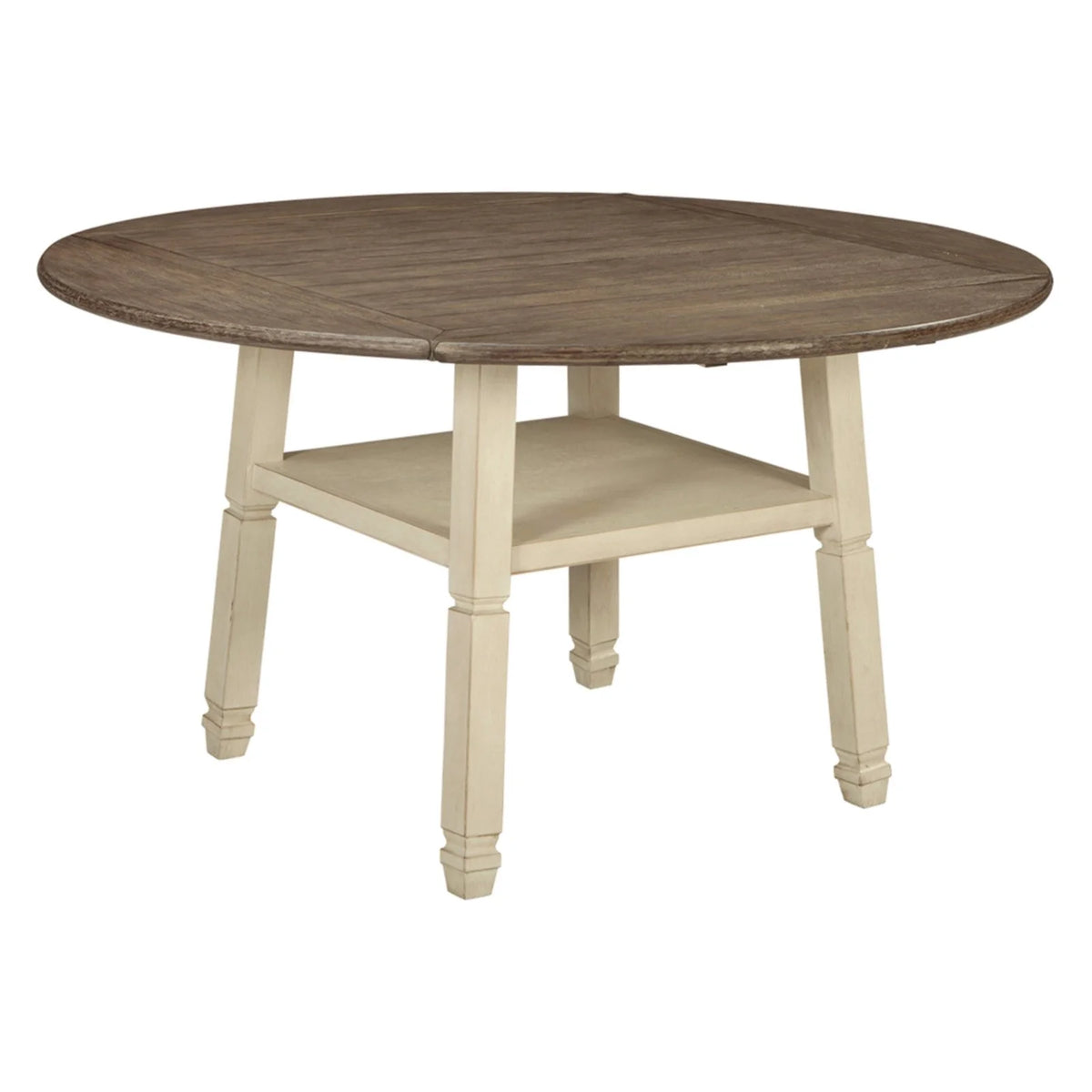 White Drop Leaf Counter Height Dining Table Y7339
