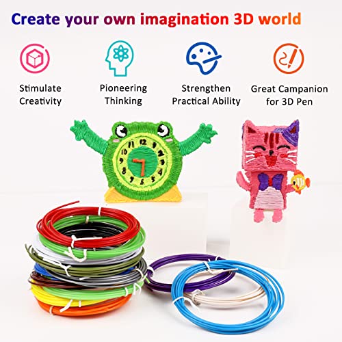 16-Color 320ft PLA 3D Pen Filament Refills 1.75mm U281