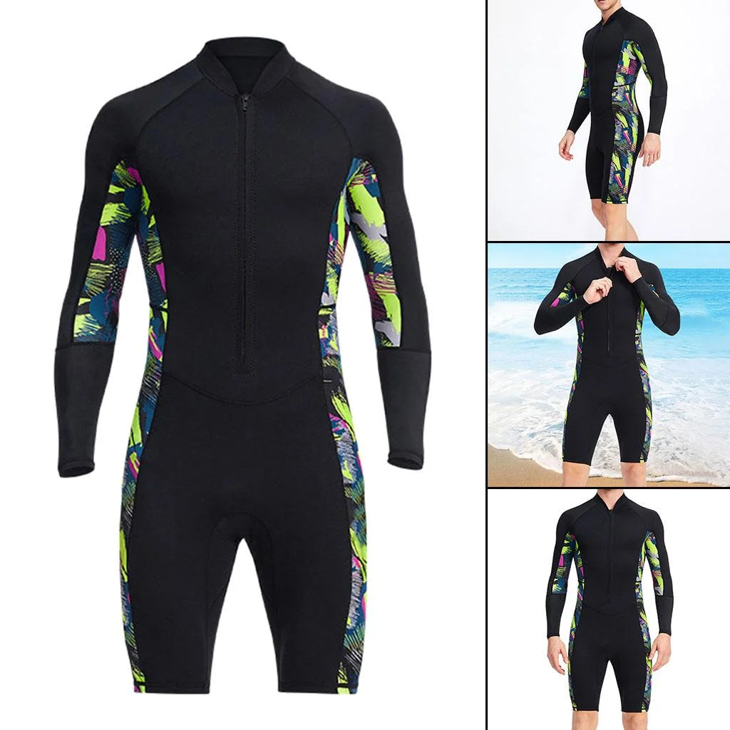 1.5mm Wetsuit Shorty Front Zip Long Sleeve P9992