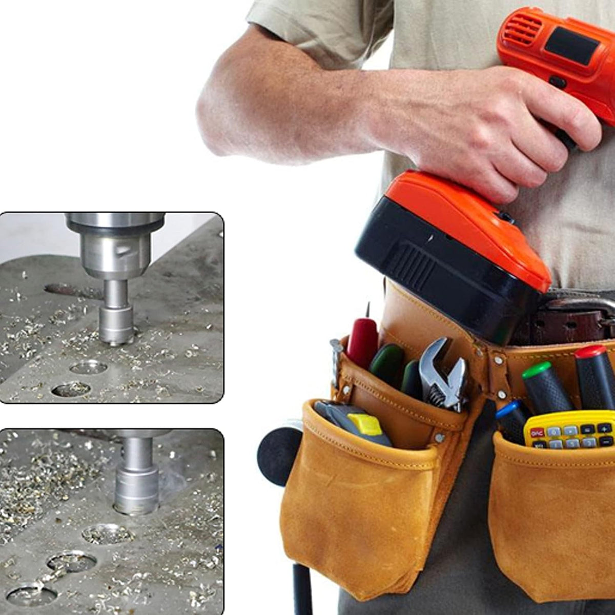 10 Pcs Tungsten Carbide Tipped Hole Saw Kit F145143