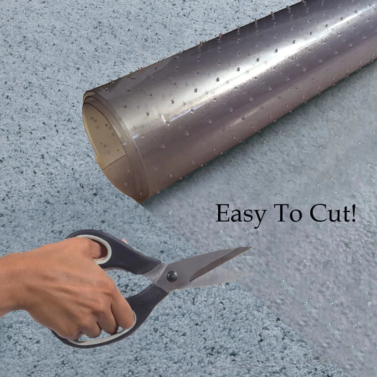 Clear Vinyl Plastic PVC Floor Runner Protector For Carpet (27" Wide) C822