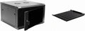 6U 19-Inch Server Network Rack with Locking Glass Door Black Z51042