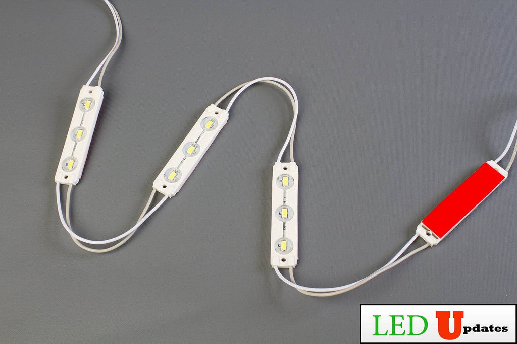 60ft Blue 5630 Injection LED Module with UL 12V AC Power Package P822