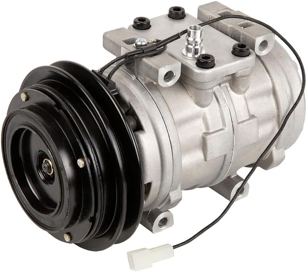 AC Compressor and V-Belt A/C Clutch for Toyota Hilux Pickup Truck 4Runner Celica Supra Corolla Van Replaces Denso 10P15C U966503