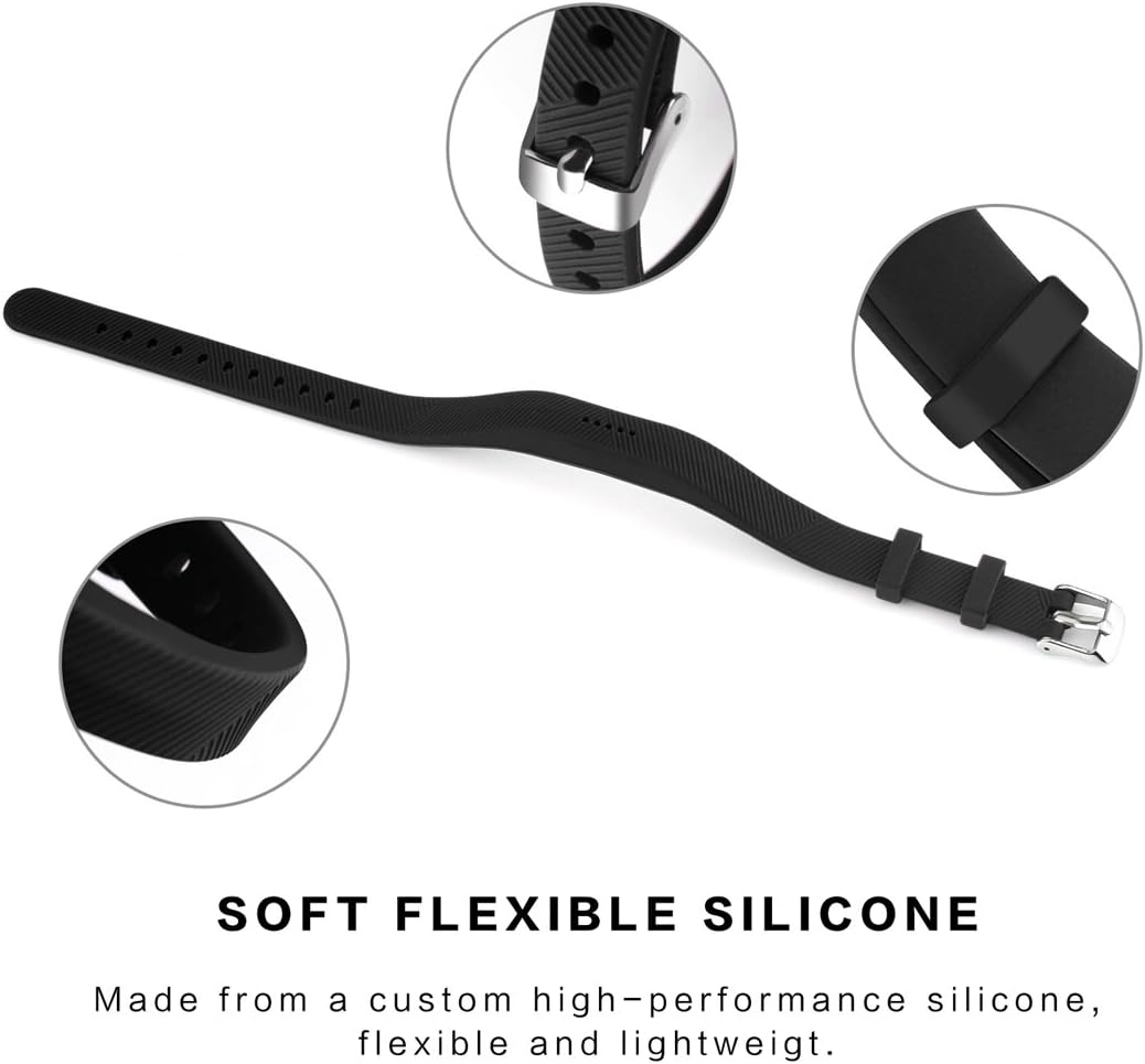 Silicone Wristband Replacement for Fitbit Flex 2 (4 Pack) Z292527