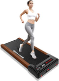 Wood Under Desk Treadmill with Remote Control, 265lbs Capacity Z972