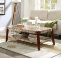 Faux Marble Brown Coffee Table T594