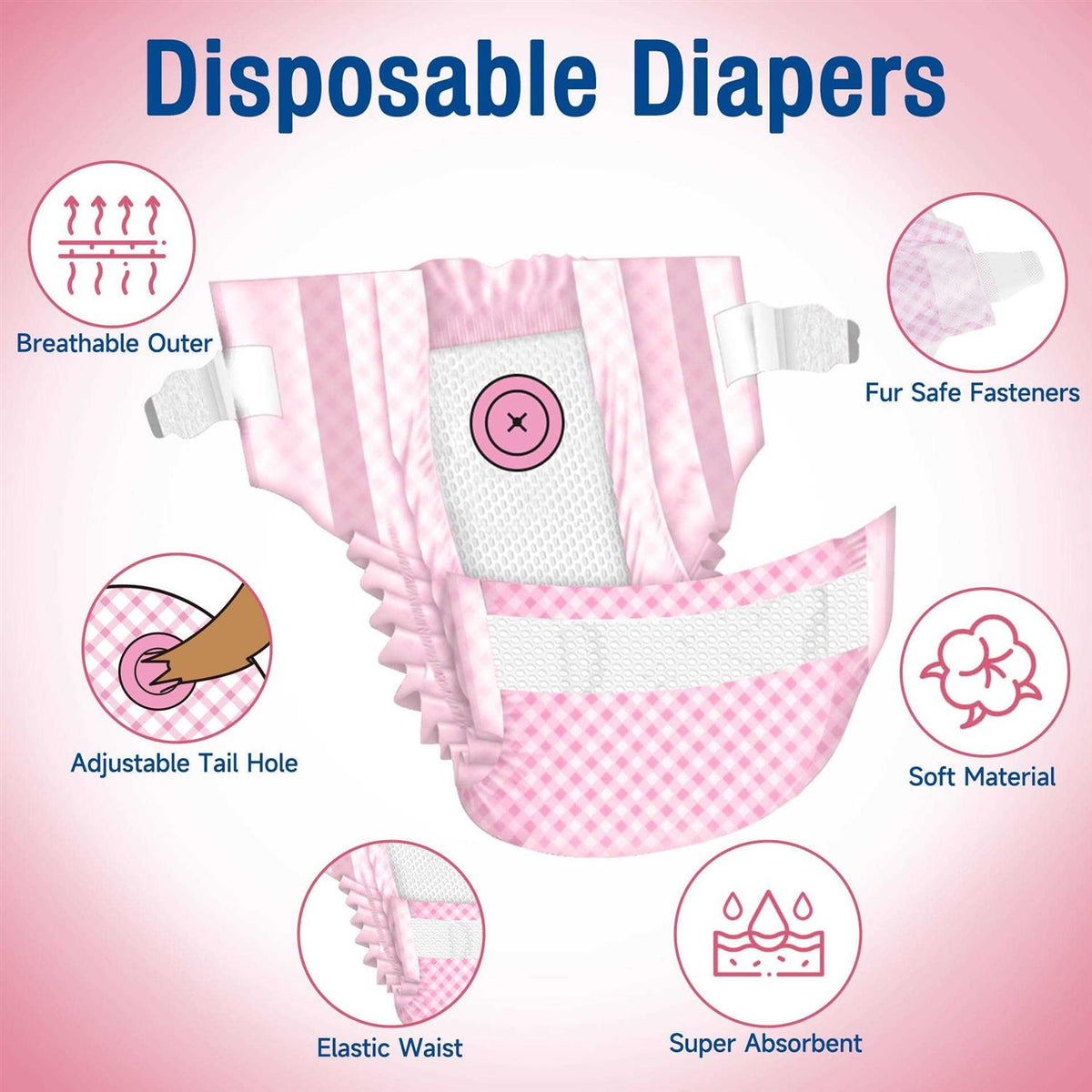 Soft Disposable Dog Diapers Q972018