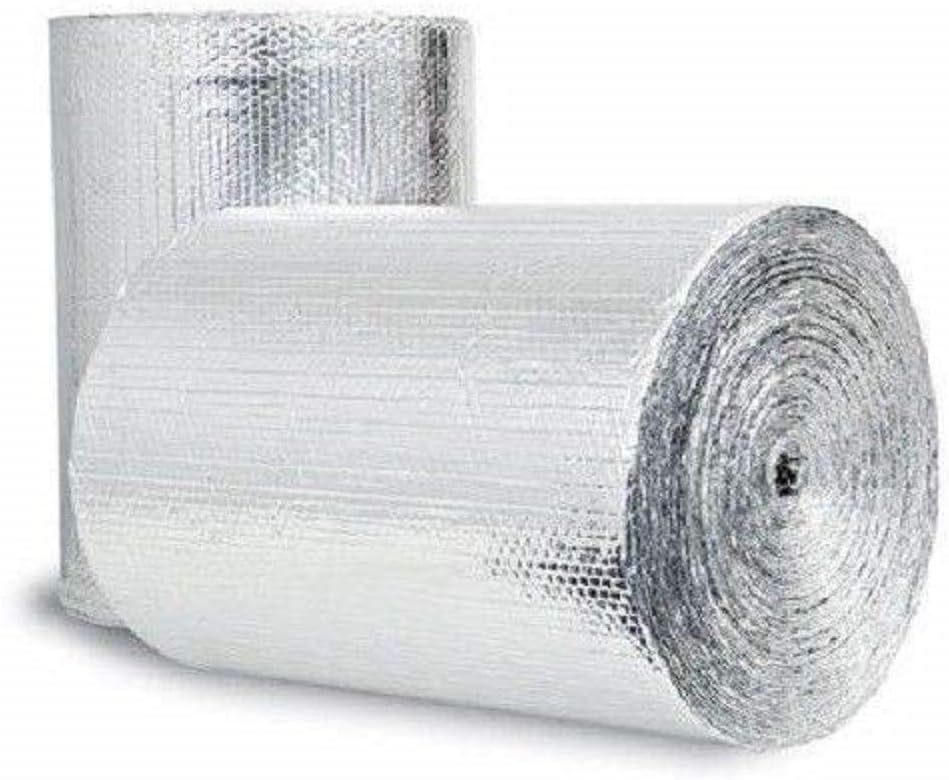 Non Fiberglass Reflective Foil Foam Core Garage Door Insulation Kit, 18 Feet x 8 Feet, R Value 7.5 I239