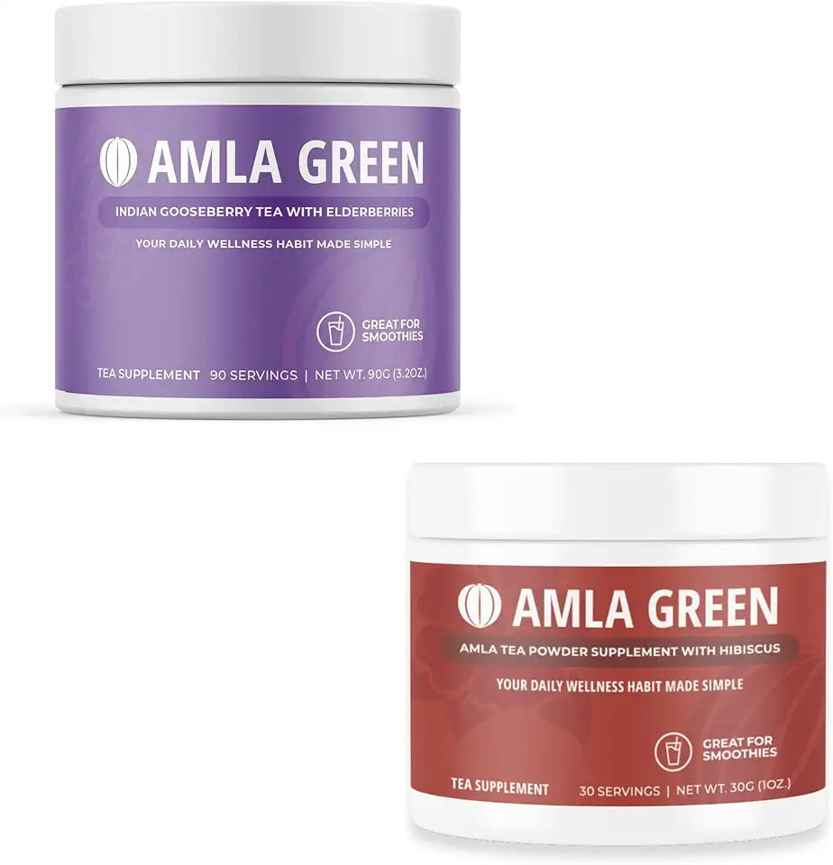 Organic Vegan Amla Powder & Green Tea Supplement P417