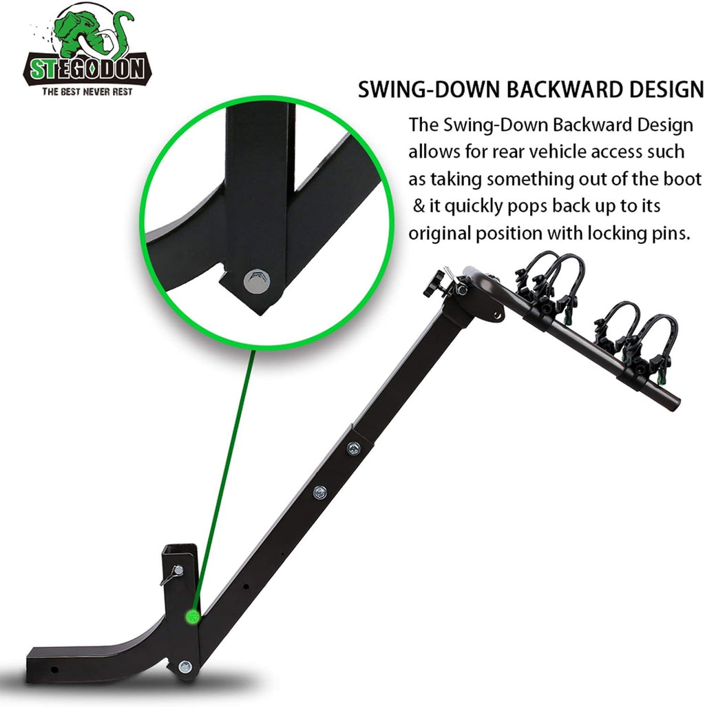 2 Bike Hitch Rack Heavy Duty Foldable Hitch Mount I498915