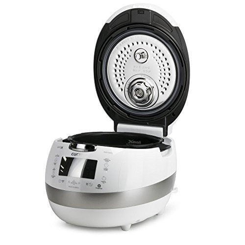10-Cup Induction Heating Pressure Rice Cooker White Stainless Steel H131223