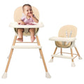 Beige 6-in-1 Convertible Baby High Chair with Cushion V7099