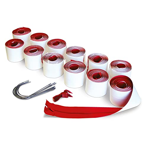 Heavy-Duty Zipper for Dust Barriers, 2-Pack, Red W7117