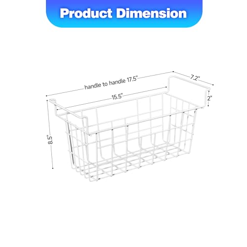 17.5 Inch Metal Wire Freezer Bins - 2Pack R249312