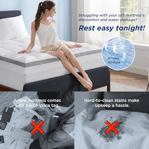 4 Inch Dual Layer Queen Mattress Topper B248975