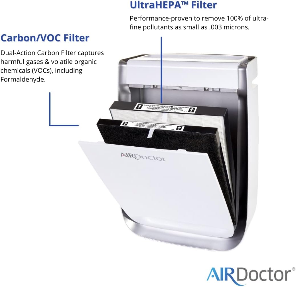 4-in-1 Air Purifier with UltraHEPA, Carbon & VOC Filters, Pack of 2 Q7967