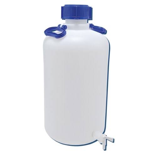 25-Liter High Density Polyethylene Narrow Mouth Carboy with Spigot B236