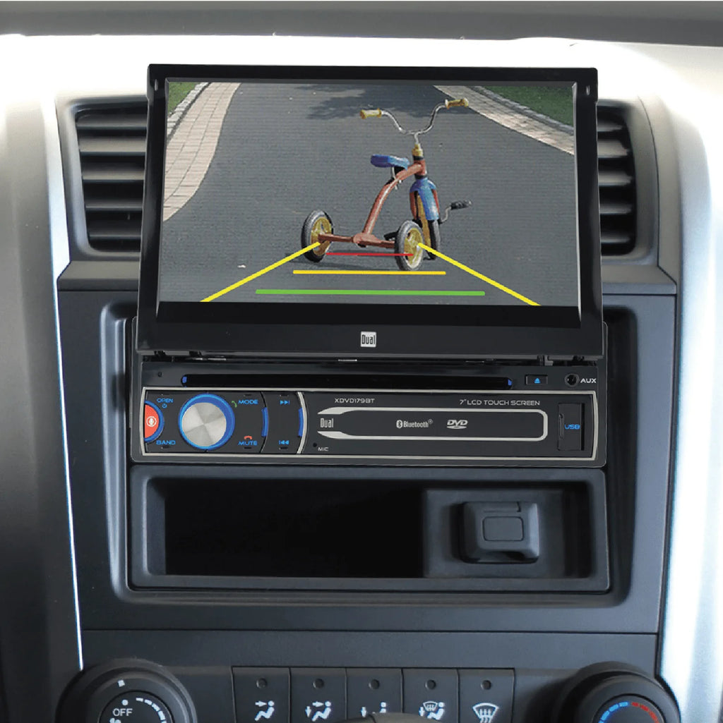 7 inch Single DIN Car Stereo with Motorized Touch Screen D632565