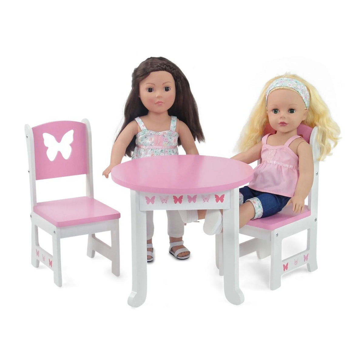 18 Inch Doll Kitchen Table and 2 Chair Dining Set A351