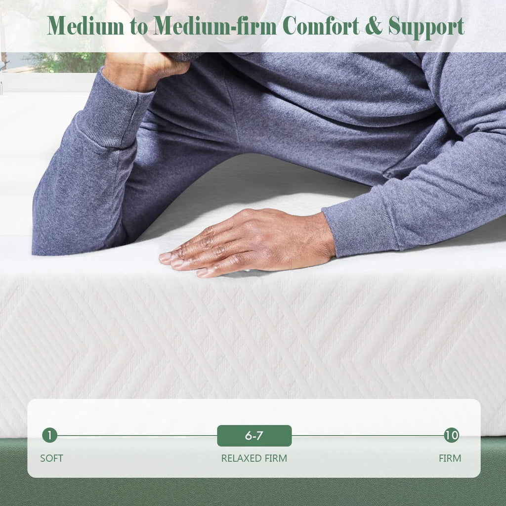 Queen Cooling Gel Memory Foam Medium Firm Mattress P7601