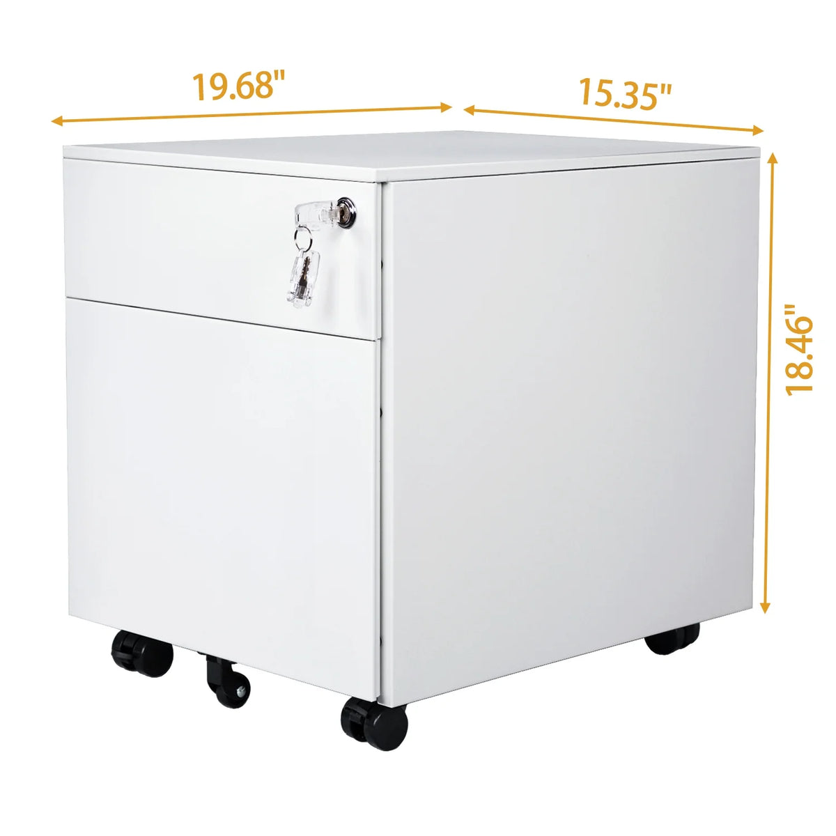 2-Drawer Mobile File Cabinet U389