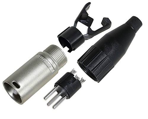 4 Units 1 Foot Canare L-4E6S Star Quad Balanced Microphone Cables with Amphenol Silver XLR Connectors B184581