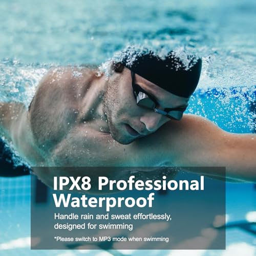 Bone Conduction Headphones Bluetooth 5.4 IPX8 Waterproof 32G Memory Underwater Headphone with MP3-Player T111