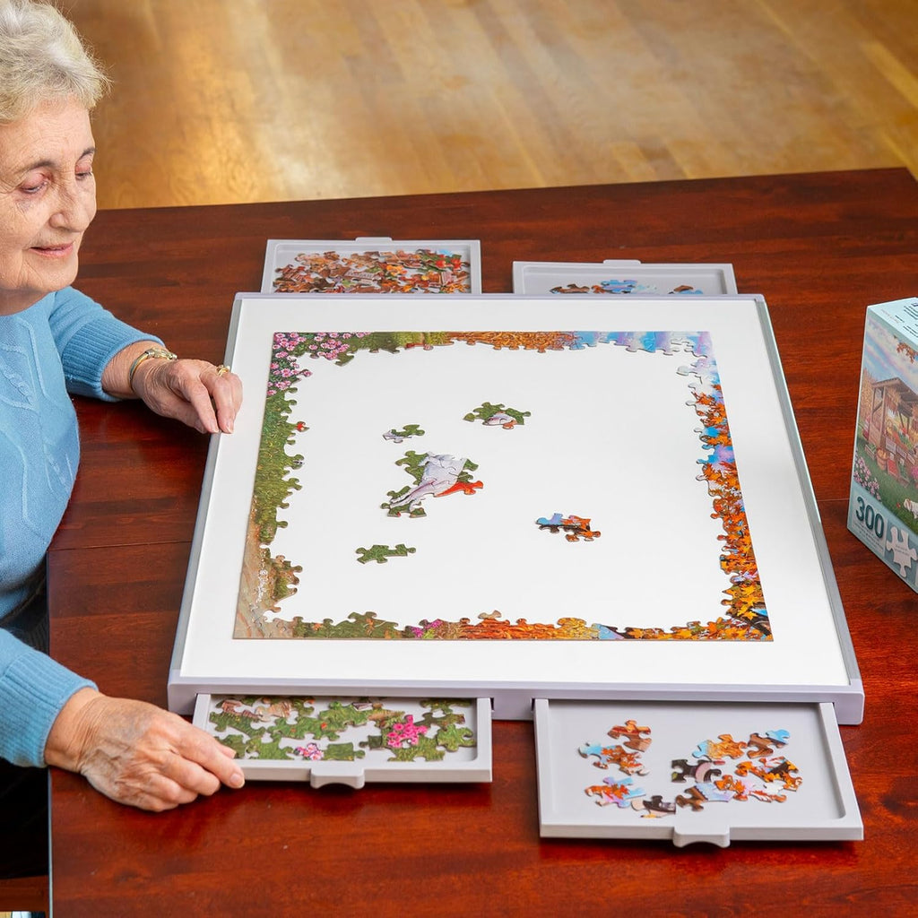 1000 Piece Puzzle Board with Drawers Q745
