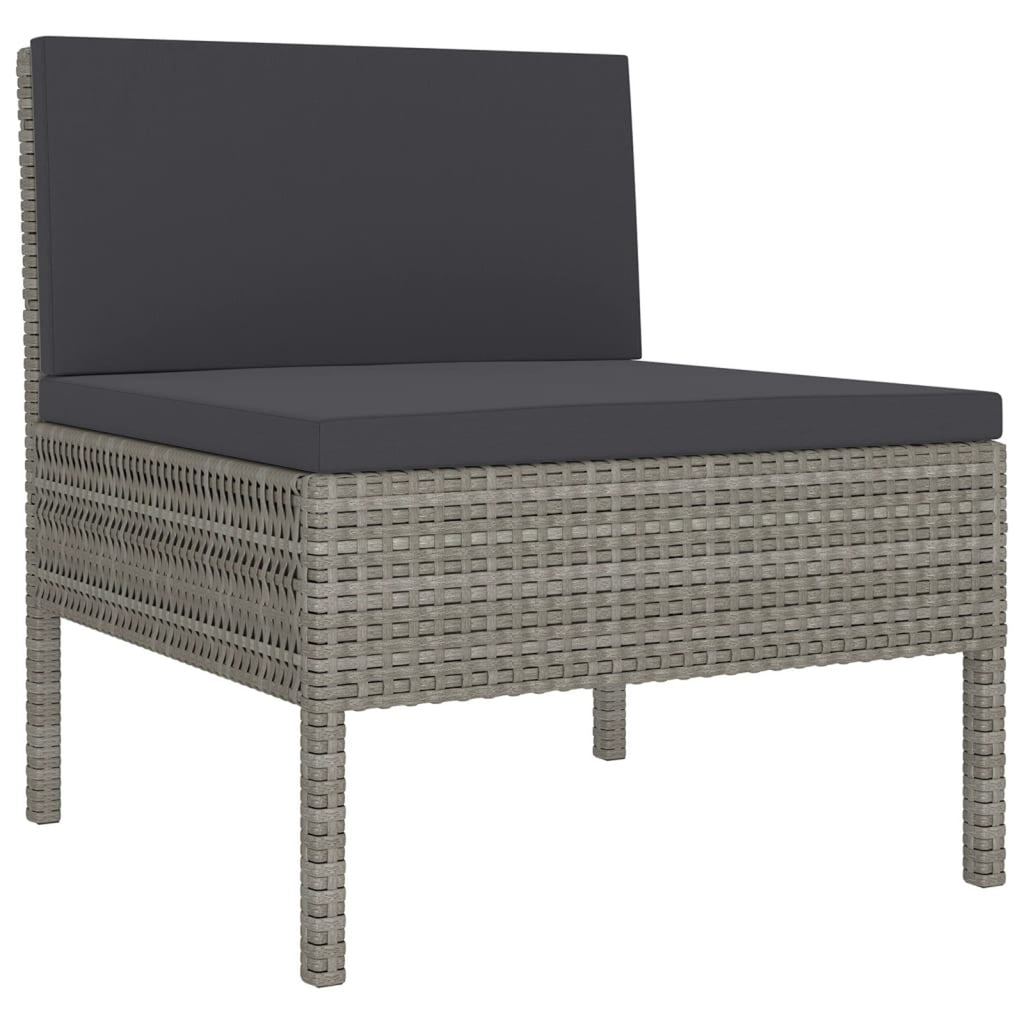9 Piece Poly Rattan Outdoor Sectional Sofa Set C582070